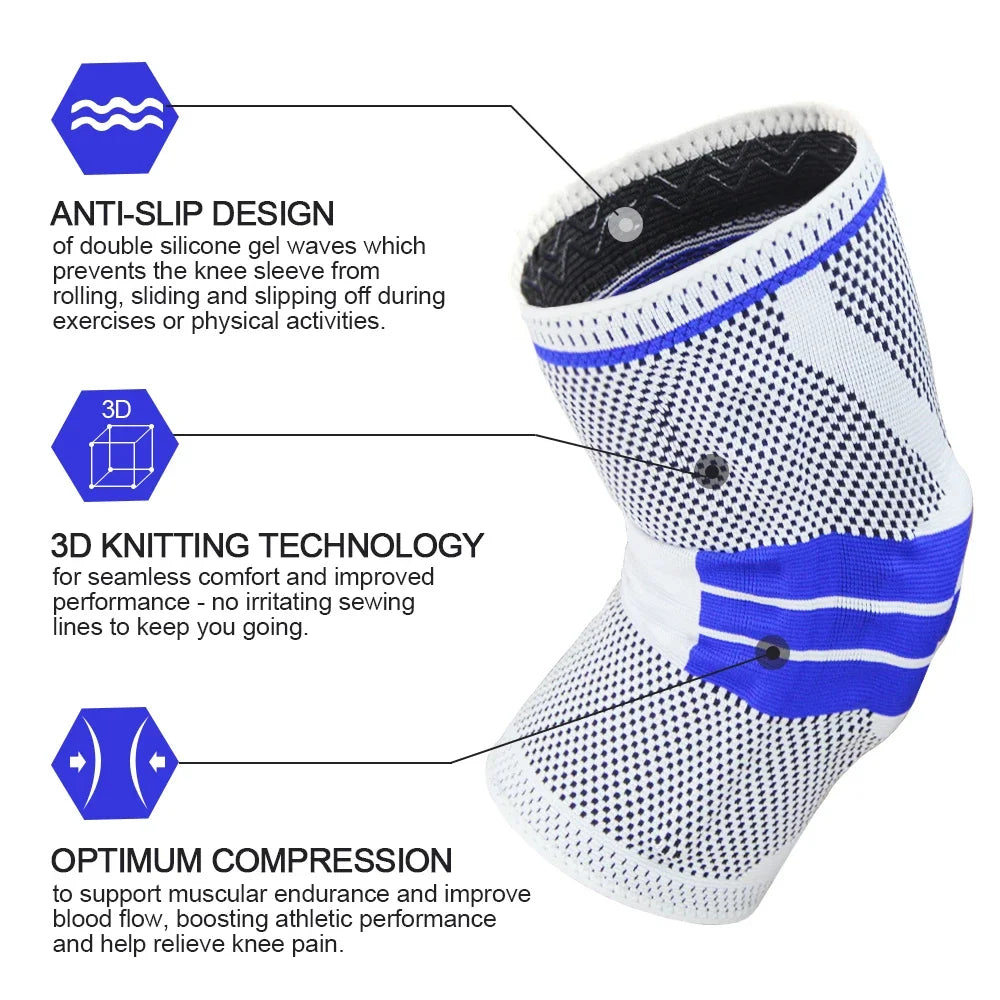 Knee Brace Knee Support Knee Pads Knee Compression Sleeve for Running Meniscus Tear Arthritis Joint Pain Relief Men Women