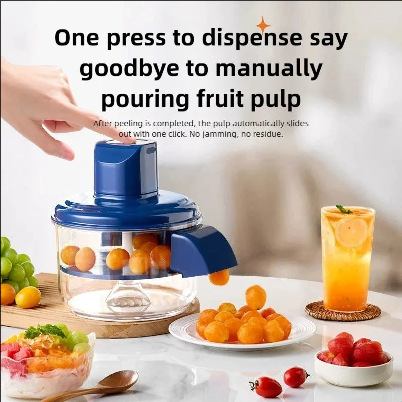 TINSOL Electric Fruit and Vegetable Peeler Automatic Small Fruit Peeling Tool Smart Grape Peeler Kitchen Peeling Gadget