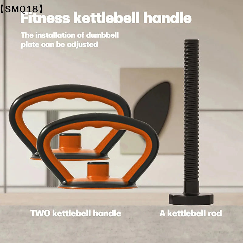 Adjustable Kettlebell Handle For Dumbbells Weight Plates Swing Barbell Ball Weight Kettlebell Handle Home Use And Fitness【SMQ】